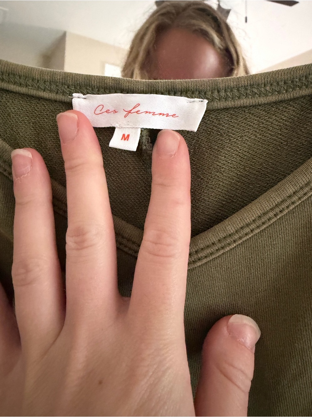 Ces Femme Olive Utility Cargo Jumpsuit - Picture 4 of 7